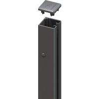 SYSTEM U-Klemmprofil, für System Glas und Board anthrazit 105cm SYSTEM U-Klemmprofil, für System Glas und Board anthrazit 105cm