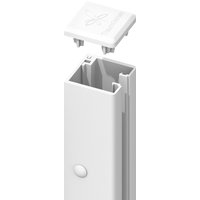 SYSTEM U-Klemmprofil, für System Glas und Board weiß 105cm
