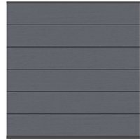 SYSTEM WPC XL Zaunfeld-Set, anthrazit Anthrazit