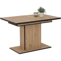 Säulentisch ausziehbar 120-160cm ARIANA I T von Hela Artisan Eiche / Schwarz