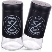 Salz- und Pfefferset Salzstreuer Glas Pfefferstreuer Gewürzglas Behälter