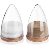 Salz- und Pfefferset Salzstreuer Pfefferstreuer Gewürzbehälter aus Glas