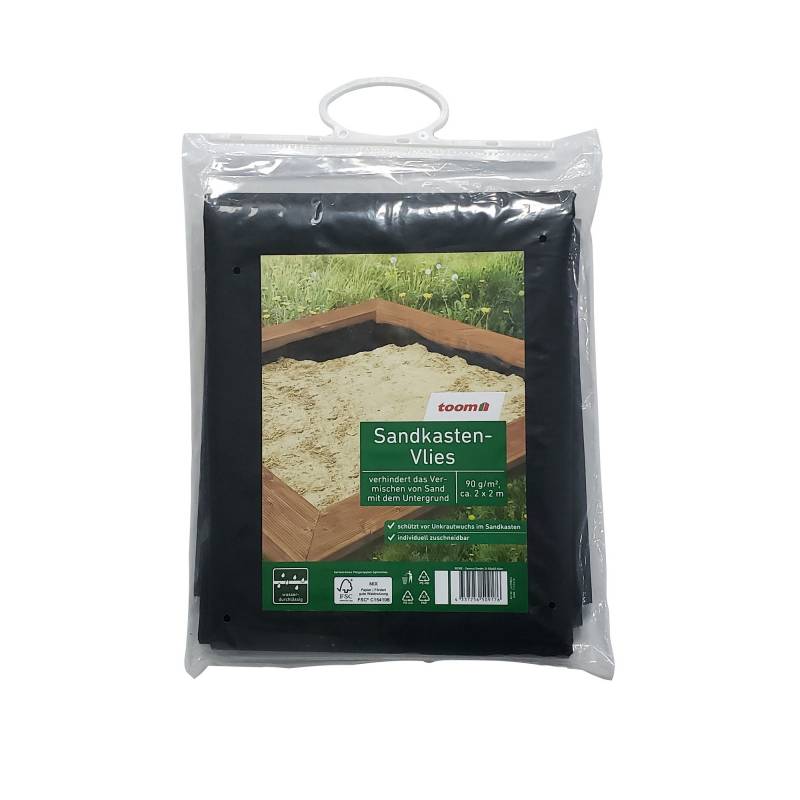 toom Sandkastenvlies schwarz 200 x 200 cm von toom