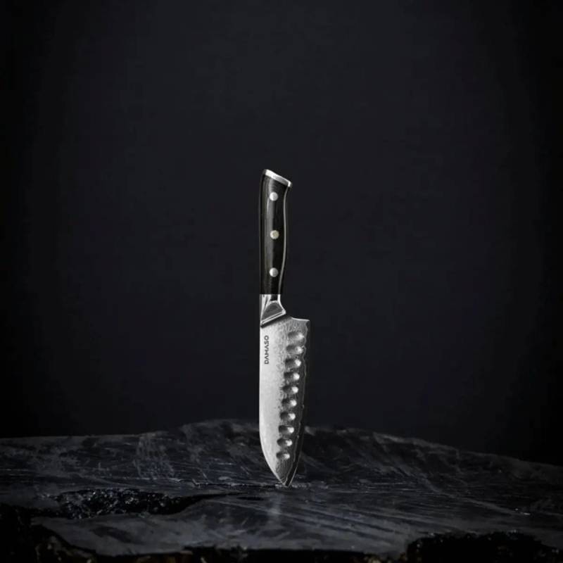 Santoku Messer (klein) – Kochmesser | Black Pearl