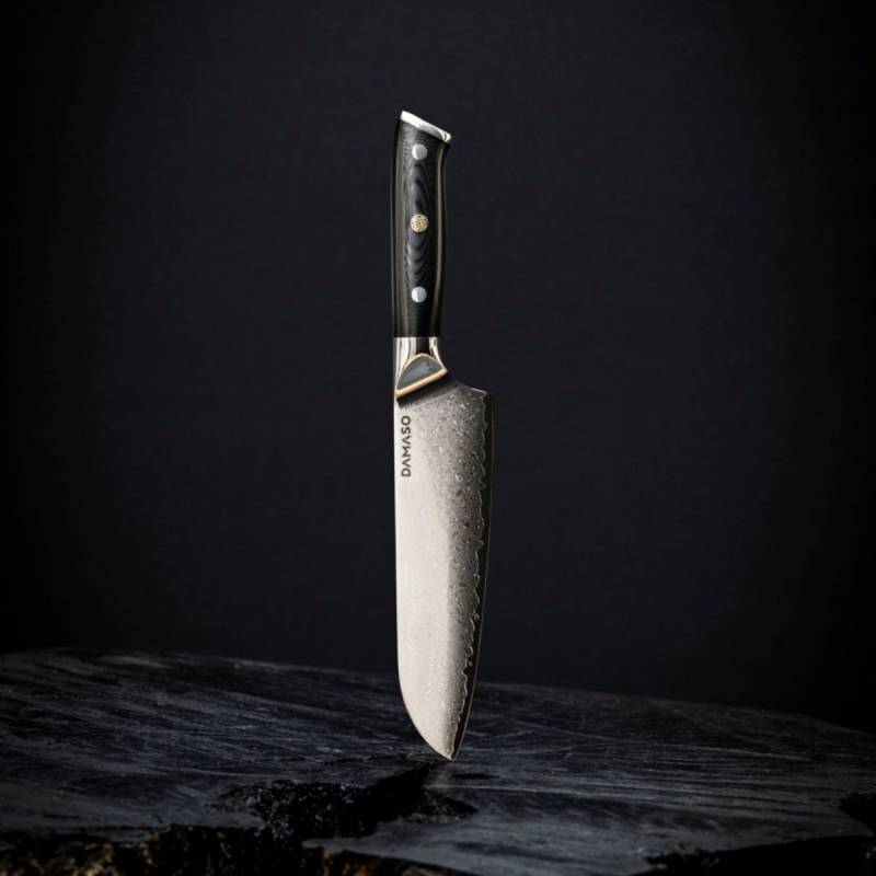 7" Santoku Messer | Black Pearl