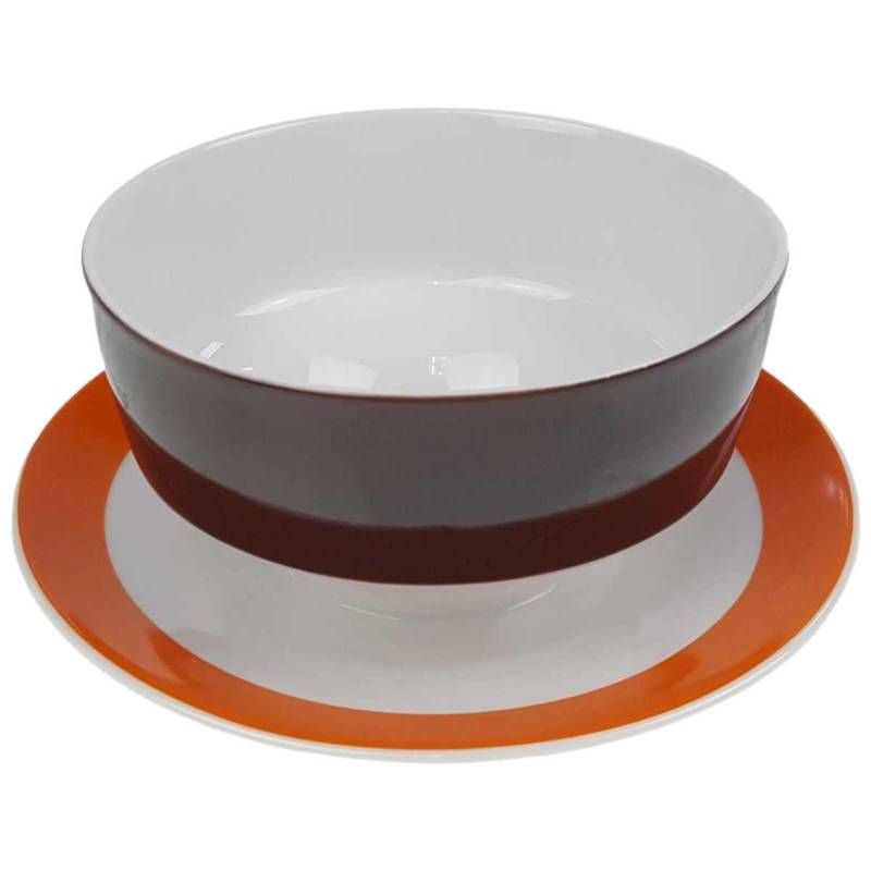Sauciere 1tlg Eschenbach Retro Orange Braun gebraucht - gut