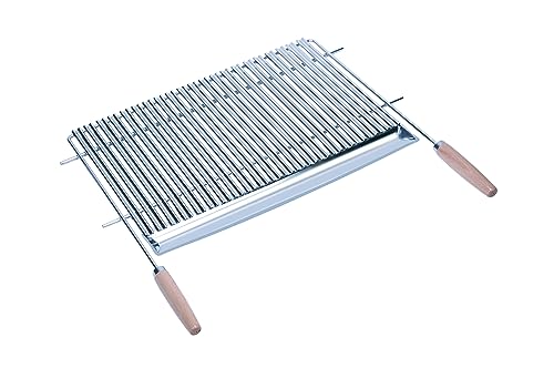 Sauvic Zurechtschneidbarer Edelstahl-Rost mit V-förmigen Streben, 66,5–75,5x40 cm Sauvic Zurechtschneidbarer Edelstahl-Rost mit V-förmigen Streben, 66,5–75,5x40 cm von Sauvic