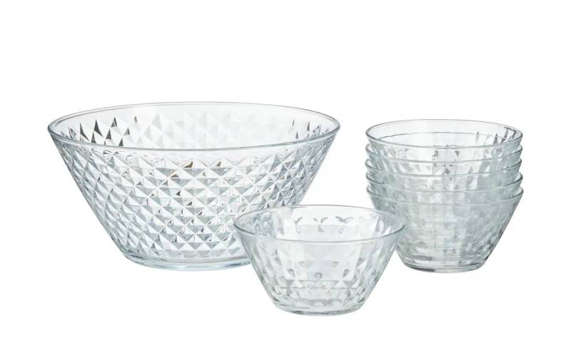 Peill+Putzler Schalenset  ROMBO ¦ transparent/klar ¦ Glas ¦ Maße (cm): B: 29,9 H: 23,6 T: 24.0 Geschirr > Schalen - Möbel Kraft