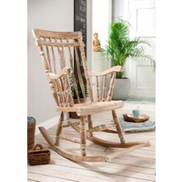 Schaukelstuhl BONANZA Teak Holz Braun