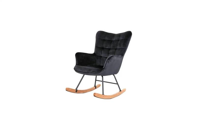 Schaukelstuhl   ¦ schwarz ¦ Maße (cm): B: 72 H: 92 Polstermöbel > Sessel > Polstersessel - Möbel Kraft