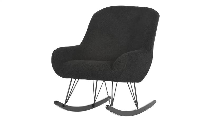Schaukelstuhl   ¦ schwarz ¦ Maße (cm): B: 75 H: 88 T: 95.0 Polstermöbel > Sessel > Polstersessel - Möbel Kraft
