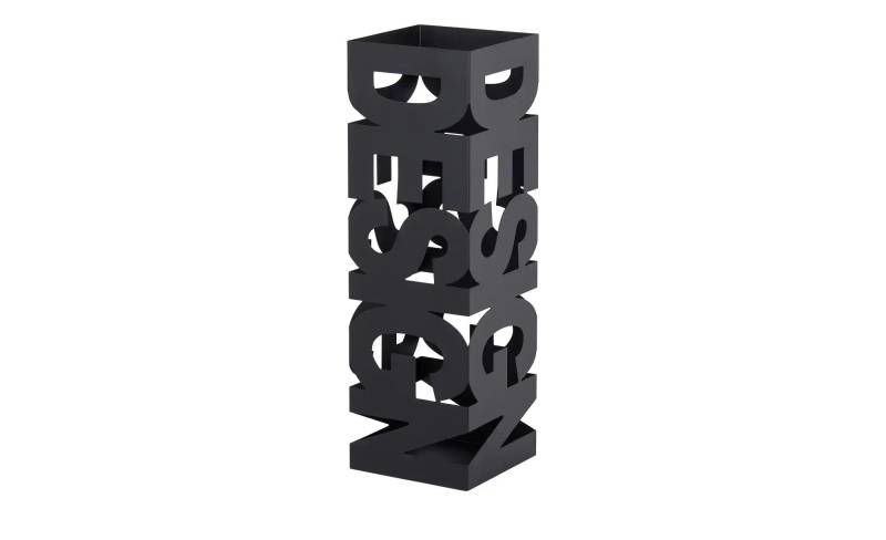 Schirmständer   ¦ schwarz ¦ Metall ¦ Maße (cm): B: 16 H: 48 T: 16.0 Aufbewahrung > Zeitungsständer & Schirmständer - Möbel Kraft