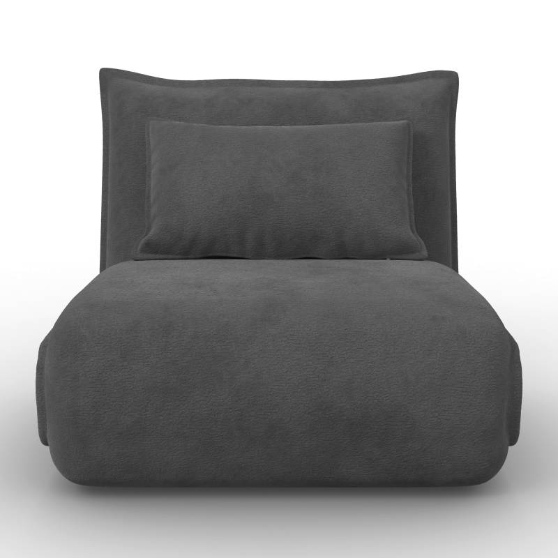 Schlafsessel Macy Dunkelgrau Bouclé Schlafsessel Macy Dunkelgrau Bouclé