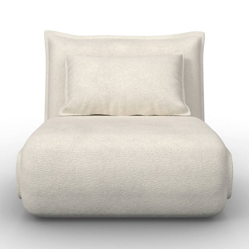 Schlafsessel Macy Weiß Bouclé Schlafsessel Macy Weiß Bouclé