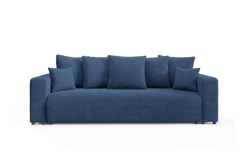 Schlafsofa mit Bettkasten Evora ¦ blau ¦ Maße (cm): B: 247 H: 88 Polstermöbel > Sofas > Einzelsofas - Möbel Kraft