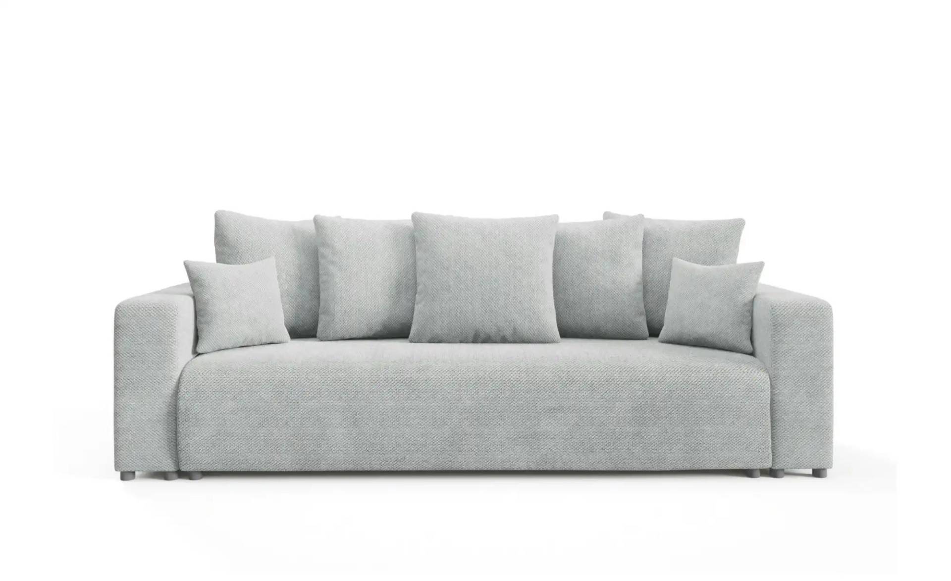 Schlafsofa mit Bettkasten Evora ¦ grau ¦ Maße (cm): B: 247 H: 88 Polstermöbel > Sofas > Einzelsofas - Möbel Kraft