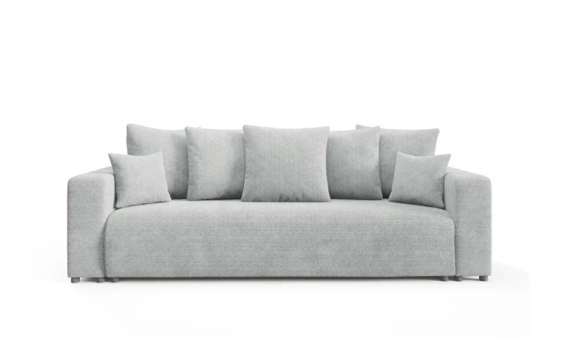 Schlafsofa mit Bettkasten Evora ¦ grau ¦ Maße (cm): B: 247 H: 88 Polstermöbel > Sofas > Einzelsofas - Möbel Kraft