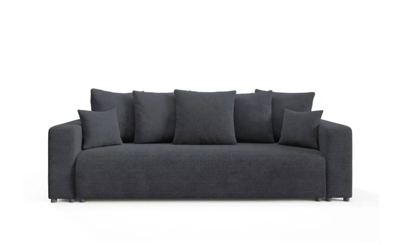 Schlafsofa mit Bettkasten Evora ¦ schwarz ¦ Maße (cm): B: 247 H: 88 Polstermöbel > Sofas > Einzelsofas - Möbel Kraft
