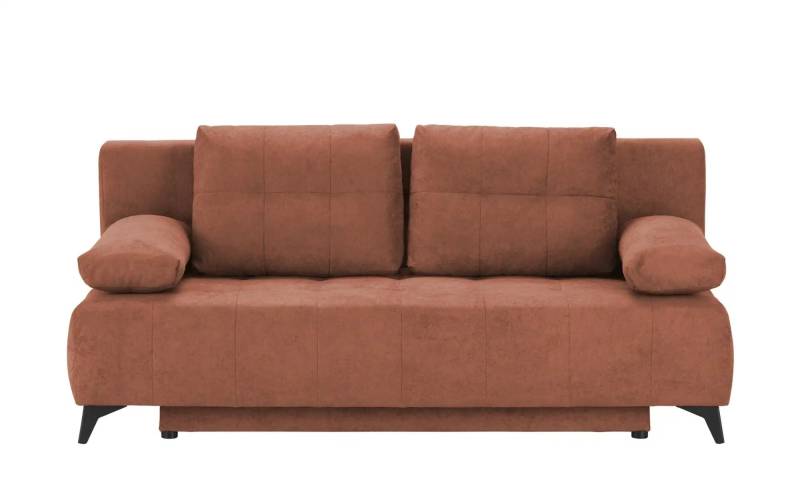 Schlafsofa  Eddy ¦ orange ¦ Maße (cm): B: 197 H: 88 T: 89.0 Polstermöbel > Sofas > 2-Sitzer - Höffner