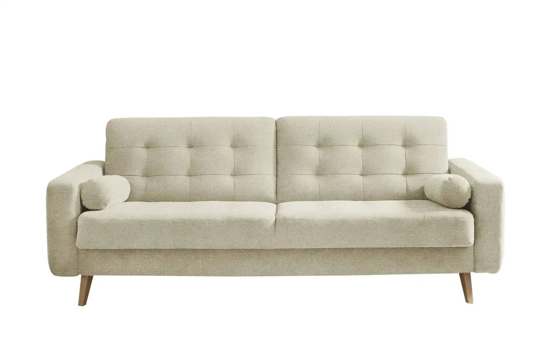 Schlafsofa mit Bettkasten Fjord ¦ creme ¦ Maße (cm): B: 226 H: 88 T: 90.0 Polstermöbel > Sofas > 3-Sitzer - Möbel Kraft