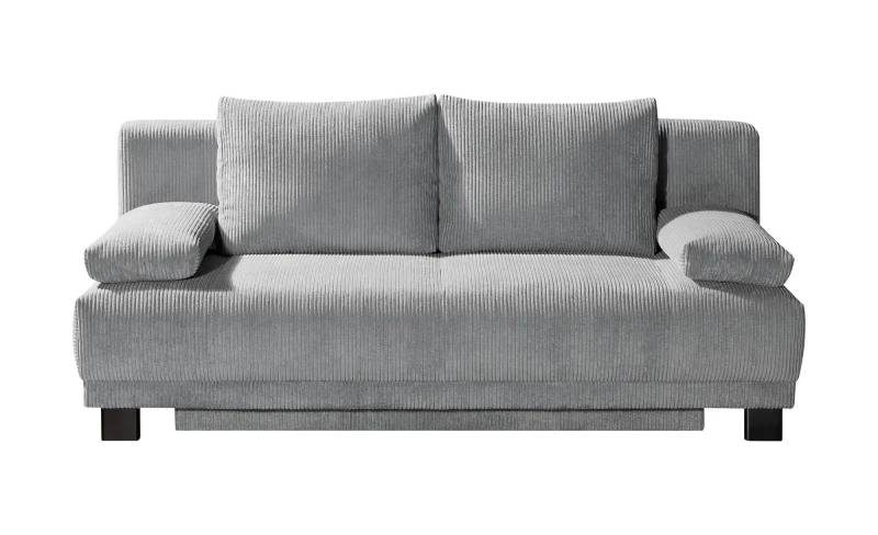 Schlafsofa aus Cord Luna ¦ grau ¦ Maße (cm): B: 200 H: 89 T: 96.0 Polstermöbel > Sofas > 2-Sitzer - Höffner