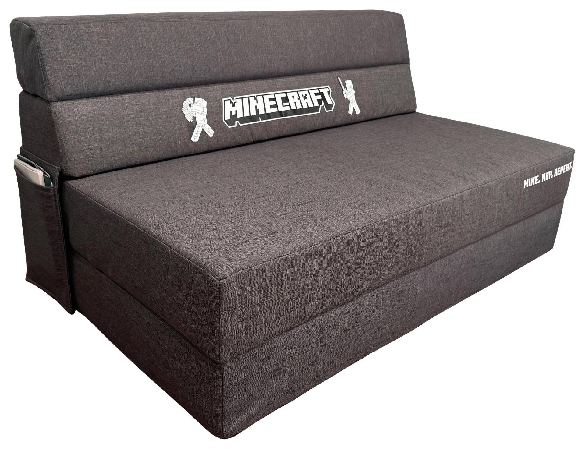 Schlafsofa Minecraft ca. 119x80x200 cm Grau Schlafsofa Minecraft ca. 119x80x200 cm Grau