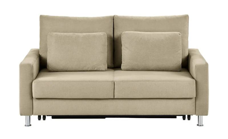 Schlafsofa Mikrofaser Fürth ¦ beige ¦ Maße (cm): B: 146 H: 90 T: 95.0 Polstermöbel > Sofas > 2-Sitzer - Höffner