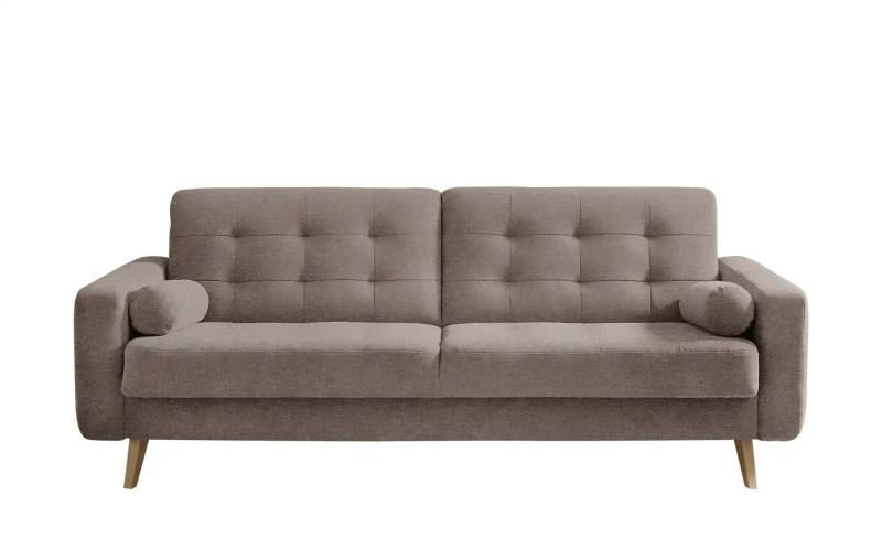 Schlafsofa mit Bettkasten Fjord ¦ beige ¦ Maße (cm): B: 226 H: 88 T: 90.0 Polstermöbel > Sofas > 3-Sitzer - Möbel Kraft