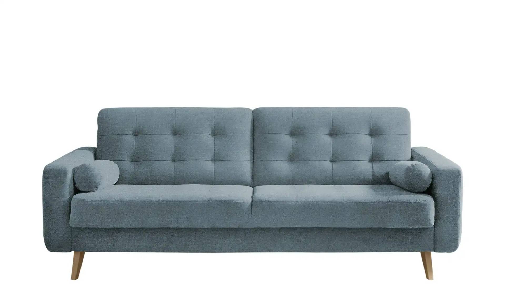 Schlafsofa mit Bettkasten Fjord ¦ blau ¦ Maße (cm): B: 226 H: 88 T: 90.0 Polstermöbel > Sofas > 3-Sitzer - Möbel Kraft