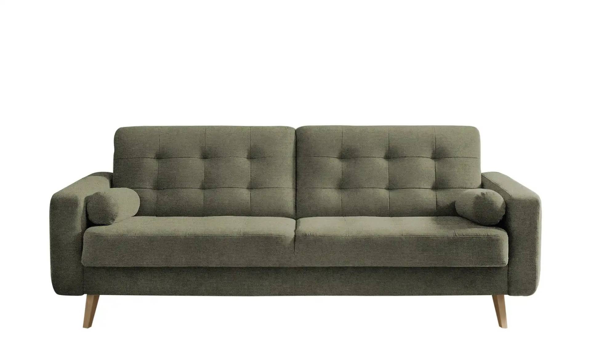 Schlafsofa mit Bettkasten Fjord ¦ grün ¦ Maße (cm): B: 226 H: 88 T: 90.0 Polstermöbel > Sofas > 3-Sitzer - Möbel Kraft
