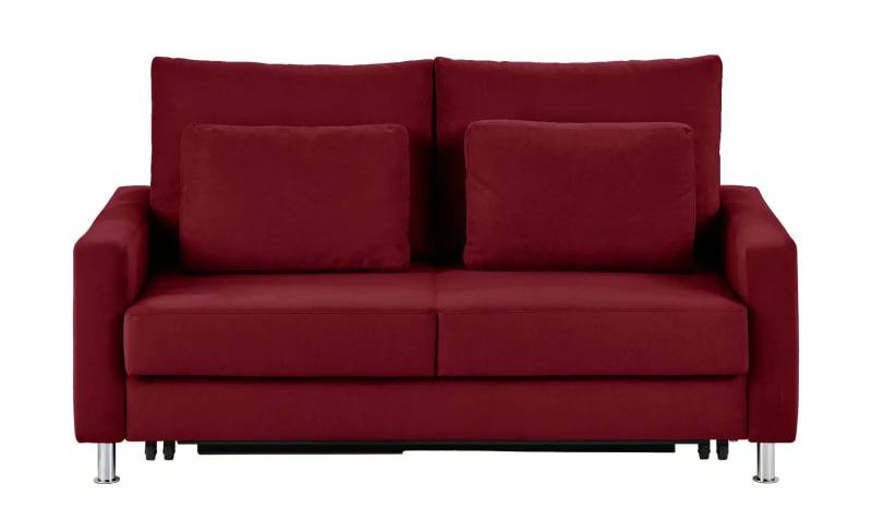Schlafsofa Mikrofaser Fürth ¦ rot ¦ Maße (cm): B: 146 H: 90 T: 95.0 Polstermöbel > Sofas > 2-Sitzer - Höffner