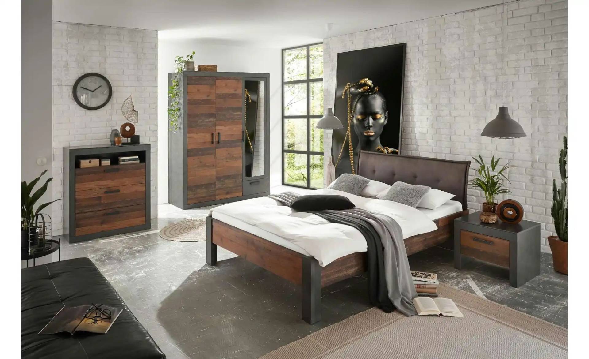 Schlafzimmer   ¦ braun ¦ Maße (cm): B: 150 H: 62 Komplett-Schlafzimmer - Höffner