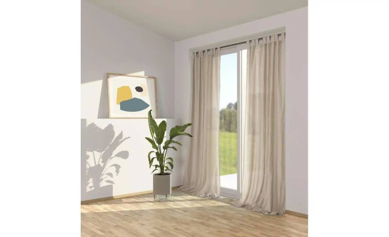 Jette Home Schlaufenschal   ¦ grau ¦ Baumwolle ¦ Maße (cm): B: 145 H: 1 Gardinen & Rollos > Gardinen & Vorhänge > Schlaufenschals - Höffner
