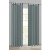 Schlaufenvorhang Silk anthrazit B/L: ca. 140x225 cm von ACUS design collection