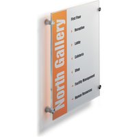 Türschild Crystal Sign, Acrylglas, HxB 420 x 297 mm Türschild Crystal Sign, Acrylglas, HxB 420 x 297 mm von Durable