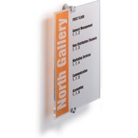 Türschild Crystal Sign, Acrylglas, HxB 297 x 210 mm von Durable