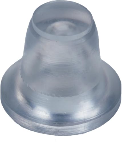 De-Plastik Schlüssel-Stop | Schlüsselsicherung | Gummistopfen für Schlüssellöcher | Sicherung gegen Herausfallen des Schlüssels | Hochwertiges Gummi für flexible Passform | 20er-Set | Transparent von De-Plastik