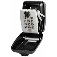 Schlüsselkasten zur Wandmontage, großer wasserdichter Sicherheitsschlüsselkasten, Schlüsselkasten für den Außenbereich mit 12 Codes, rostfrei,