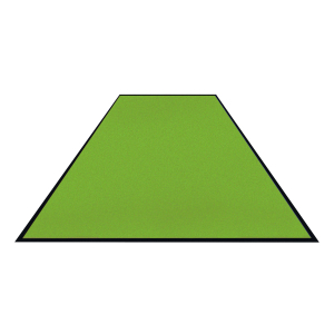 Schmutzfangmatte Colorstar, lime grün, waschbar, glatter Rücken, Fußmatte aus recyceltem Garn für den Innenbereich, Maße (B x T): 200 x 200 cm