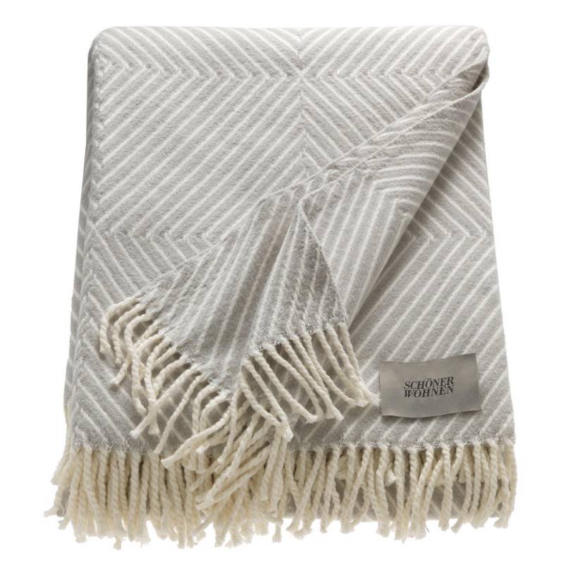 Schöner Wohnen PLAID Hellgrau, Beige Schöner Wohnen PLAID Hellgrau, Beige