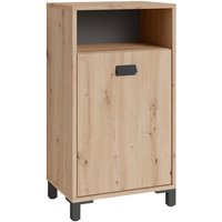 Schrank WELLNESS Eiche Artisan Nachbildung anthrazit schwarz schwarz B/H/T: ca. 42x77,5x31 cm von byLIVING