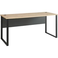 Schreibtisch 170x73cm, graphit mit Eiche, MANRESA-36