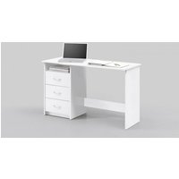 Schreibtisch 3 Schubladen ADRIA von Bega Weiss