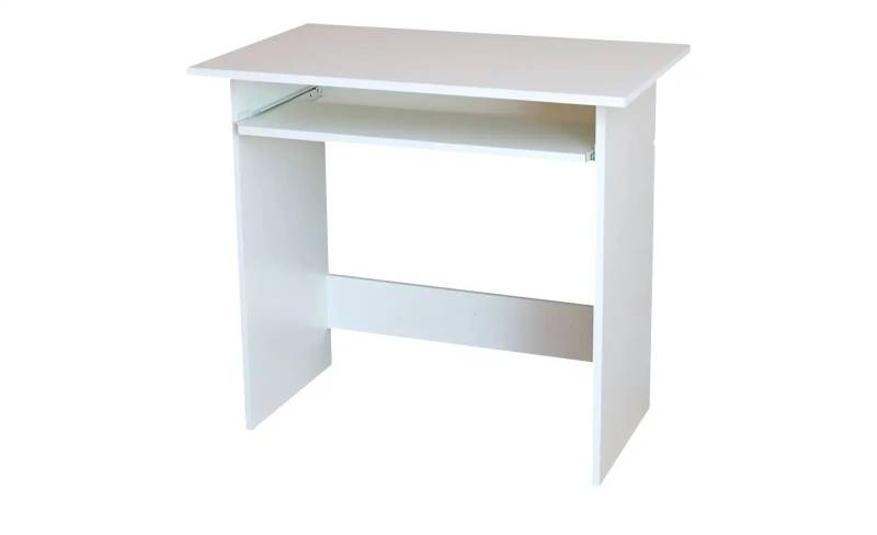 Schreibtisch  Lune ¦ weiß ¦ Maße (cm): B: 82 H: 74 T: 51.0 Tische > Computertische - Höffner