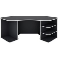 Schreibtisch THANATOS anthrazit weiß B/H/T: ca. 198x76x85 cm von byLIVING