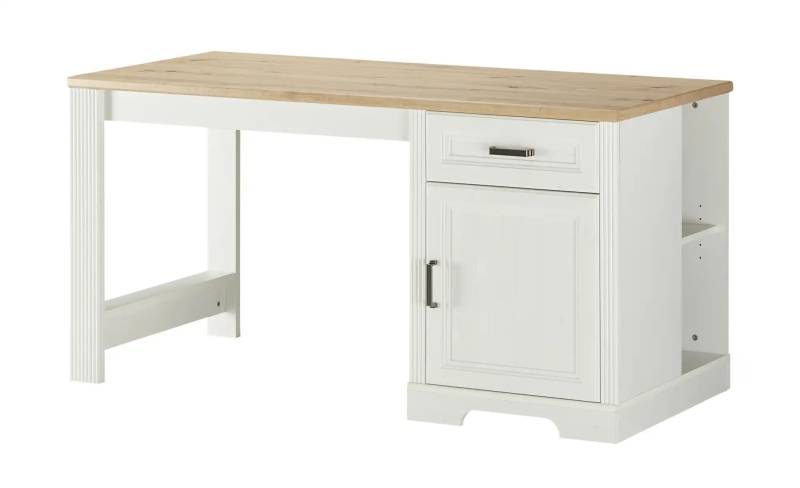 Schreibtisch  Varese ¦ weiß ¦ Maße (cm): B: 150 H: 76 T: 70.0 Tische > Schreibtische - Höffner