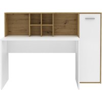 Schreibtisch  weiß Eiche Artisan Nachbildung B/H/T: ca. 158x116x66 cm von XXXL