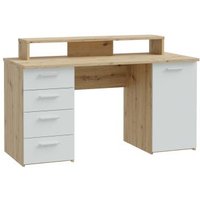 Schreibtisch inkl. 1 Tür und 4 Schubladen NET 106 von Forte Artisan /Grau