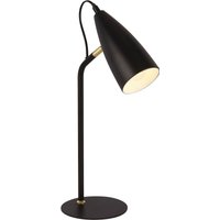 Schreibtischlampe 46,5 cm E14 in Schwarz Gold Metall von Searchlight