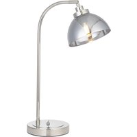 Schreibtischleuchte Metall Glas 56 cm Chrom Retro E14